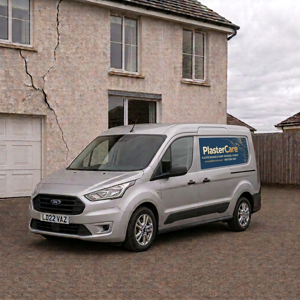PlasterCare van — specialists in plaster repairs